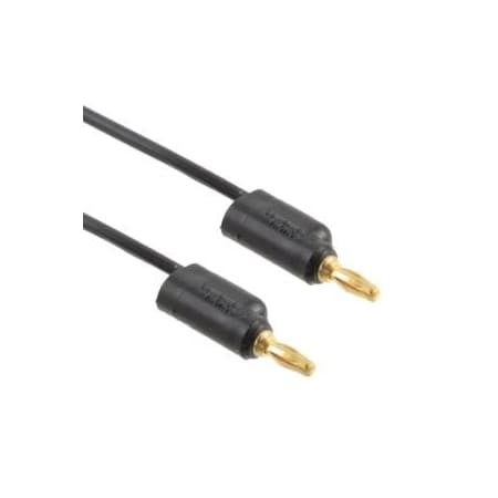 Fluke Mini Banana Plug Patch Cord Black, Mto Em10811200  24 Pieces EM1081-120-0#